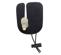 PartyKindom Protector de Dedos para Tiro Recurvo, Ajustable Lengüeta de Cuero de Doble Capa, Antideslizante y Resistente al Sudor, Tamaño Único para Práctica y Competición (1 Unidad, Negro)