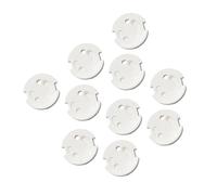 PartyKindom Protector de Enchufes para Bebés Cubierta de Abs, 10 Unidades de Color Blanco para Tomas Francesas, Seguro Prueba de Niños para Evitar Descargas Eléctricas