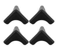 PartyKindom Protectores de Esquinas Anticolisión para Campanas Extractoras y Muebles, 4 Piezas Negras de Silicona, Ideales para Proteger Mesas en Cocina y Comedor