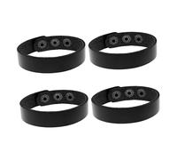 PartyKindom Pulsera de Cuero Unisex 4piezas 1,6 Cm Diseño Simple Pulsera para Parejas Joyería Creativa para Estudiantes Transpirable