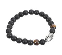 PartyKindom Pulsera De Fútbol Piedras y Cadena Elástica Para Hombre Pulsera De Cuentas Temática Deportiva Para Entrenamientos y Competencias