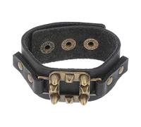 PartyKindom Pulsera Retro Punk para Hombre Brazalete Vintage Unisex con Creativo para
