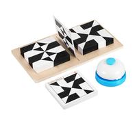 PartyKindom Puzzle de Madera Desafío Bloques de Construcción para Adultos de Ingenio Portátil y