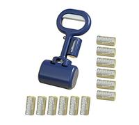 PartyKindom Recogedor De Excrementos para Perros Herramienta De Plástico Portátil Incluye 12 Bolsas Adecuado para Paseos y Limpieza De Mascotas Compatible Cachorros y Perros