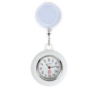 PartyKindom Reloj de Bolsillo Clip para Enfermería, Material de Aleación y Silicona, Fácil de Llevar y Preciso, Adecuado para Personal Clínico y Estudiantes