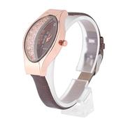 PartyKindom Reloj de Cuarzo para Mujer Arena Movediza y Cristales, Pulsera de Moda Marrón, Elegante y Creativo, Obsequio Adecuado para Uso Diario y Ocasiones Obsequios