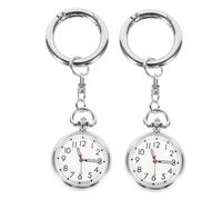 PartyKindom Relojes De Bolsillo para Enfermería Colgantes Llavero, Diseño Funcional, Analogía Clara, Dos Piezas para Estudiantes y Exámenes