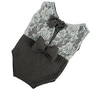 PartyKindom Ropa De Fotografía Lazo De Encaje Trajes para Sesión De Fotos De Niña Recién Nacida Mameluco para Niña Accesorios De Fotografía para Recién Nacidos para Sesiones De Fotos