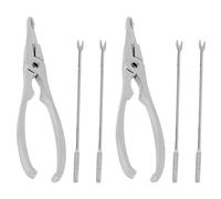 PartyKindom Set de Herramientas Marisco de Acero Inoxidable Seguro y Fácil de Llevar 6 Piezas para Comer Patas de Cangrejo en Casa