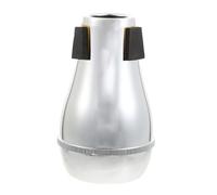 PartyKindom Silenciador para Trombón de Abs Ligero y Portátil Atenuación de Sonido, Accesorio Adecuado para Trombones Plata en Músicos y Amantes del Instrumento