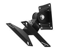 PartyKindom Soporte de Pared para TV y Monitor de Montaje Fijo Soporte Resistente de Hierro Negro para de y Fácil Instalación