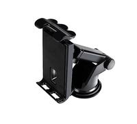 PartyKindom Soporte Móvil para Coche con Ventosa Rotación Soporte para Smartphone y Tablet Diseño Compacto y Antideslizante Color Negro