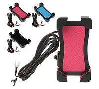 PartyKindom Soporte Para Teléfono De Bicicleta y Motocicleta Montaje Ajustable Manillar Compatible Smartphones De Rotación Diseño Antivibración Color Aleatorio