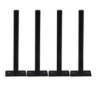 PartyKindom Soportes para Estantes Ocultos de Hierro Sólido, Kit de 4 Piezas 6 Pulgadas, Soporte Flotante Resistente E Invisible para Muebles, Instalación Oculta y Ahorro de Espacio