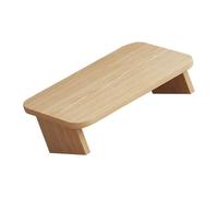 PartyKindom Taburete de Madera Reposapiés Escritorio para Oficina y Hogar, Soporte Ergonómico para Pies Diseño Escalonado y Material Sintético Resistente