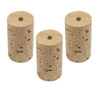 PartyKindom Tapón de Corcho Natural para Flauta 3 Piezas de Accesorios de Reparación Durable y Seguro para Instrumentos Musicales