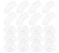 PartyKindom Tapones Desechables Oídos 200 Piezas, Protectores Auditivos para Ducha y Tinte de Cabello, Plástico Pe Resistente Refuerzo Elástico Doble para Uso en Casa