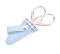 PartyKindom Tijeras Multifuncionales con Funda Protectora de Cuero y Tijeras Inoxidable para Manualidades Costura y Corte DIY Diseño Vintage Elegante para Regalo