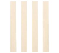 PartyKindom Tira de Fieltro Blanco para Práctica de Clarinete Adhesivo Autoadhesivo, Reduce Ruido y Fricción, 4 Piezas para Teclas de Instrumentos Musicales