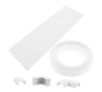 PartyKindom Tiras Ocultadoras de Cables para Pared Diseño Resistente y Fácil Instalación Organizador Versátil para Cables de Tv Ordenador y Audio Color Blanco Unidades