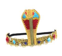 PartyKindom Tocado Egipcio para Mujer Accesorio de Pelo con Serpiente de Seguro y Duradero para Cosplay y Fiesta Halloween