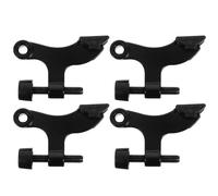 PartyKindom Tope de Puerta en Oficina, Pack de 4 Piezas para Protección de Pared Pasador de Bisagra Ajustable de Aleación de Zinc Negro, Construcción Resistente y Diseño Compacto