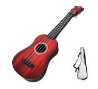 PartyKindom Ukelele Juguete Para Niños 42cm Guitarra Infantil De Madera Simulación 4 Cuerdas Adecuado Para Educación Temprana y Regalos Color Madera Clásica