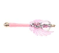 PartyKindom Varita mágica de Princesa Brillante Brillantes mágicas para pequeña Varita Princesa para Mujer Palos de Varita Luminosa el plastico Rosa
