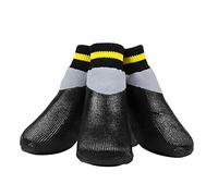 PartyKindom Zapatos De Invierno para Perros Pequeños Antideslizantes Impermeables De Goma Talla 2 Negros para Lluvia y Nieve Protección De Patas Mascotas