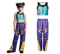 Partymall K-pop Disfraz Cosplay Rumi para Niños, Disfraces Halloween Niña Set, Halloween Carnaval Party Disfraz Cosplay Niña (Zoey, 150)