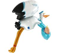 PartyMarty Globo Gigante 3D de la cigüeña con bebé It's A Boy 157 cm Azul XXL - Baby Party Nacimiento, Bautizo niño Baby Shower Globo Gigante