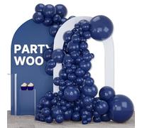 PartyWoo Globos Azules, 102 Piezas Guirnalda de Globos Azul Oscuro Juego de Varios Tamaños con 18", 12", 10", 5", Guirnalda de Globos para Decoración de Cumpleaños, Decoración de Fiestas, Azul-Y73