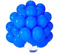 PartyWoo Globos azules reales, 101 globos de látex azul oscuro de 12 pulgadas para boda, baby shower, revelación de género, aniversario, graduación, bajo el mar, hombres, cumpleaños, despedida de