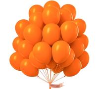 PartyWoo Globos Naranjas, 50 Piezas de 12 Pulgadas para Guirnaldas o Arcos - Decoración de Fiestas y Cumpleaños, Naranja-Y9