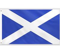 PartyYaa Bandera de Escocia, 150 x 90 cm, impresión a una cara con 2 ojales de latón, resistente al agua, para San Andrew's Day, Copa del Mundo, EM, Burns Night, Calles, Jardín, Bar Party