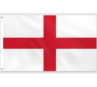 PartyYaa Bandera de Inglaterra, 150 x 90 cm, bandera de San Jorge, impresión a una cara con 2 ojales de latón, resistente al agua, para fiesta nacional, EM, Copa del Mundo, calles, jardín