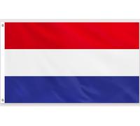 PartyYaa Bandera de los Países Bajos, 150 x 90 cm, impresión a una cara con 2 ojales de latón, resistente al agua, pancarta de los Países Bajos para EM, Copa del Mundo, Calles, Jardín, Bar Fiesta