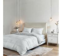Parure de Funda Nórdica NO STIRO Karma - Fabricado en Italia - Juego de Funda Nórdica - Cama de Matrimonio, Microfibra - Funda 250x200 cm + Solapa y 2 Fundas de Almohada 50x80 cm - BREZZA