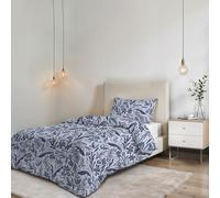 Parure de Funda Nórdica NO STIRO Karma - Fabricado en Italia - Juego de Funda Nórdica - Cama de Plaza y Media, Microfibra - Funda 200x200 cm + Solapa y Funda de Almohada 50x80 cm - Elite