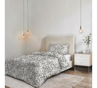 Parure de Funda Nórdica NO STIRO Karma - Fabricado en Italia - Juego de Funda Nórdica - Cama Individual, Microfibra - Funda 150x200 cm + Solapa y Funda de Almohada 50x80 cm - Roar