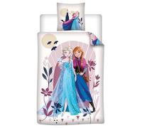 Parure de lit réversible DSN La Reine des Neiges - Anna et Elsa - 140 cm x 200 cm