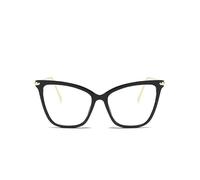PARWANA Gafas antideslumbrantes a la Moda for lectores de Ordenador, Gafas de Lectura HD con Bloqueo de luz Azul, Espejo de luz Plan de Gran tamaño (Color : Black, Size : +200)