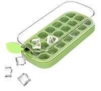 Paryou 21 moldes de silicona para cubitos de hielo con recipiente para cócteles, té y café, fácil de desmoldar