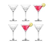 Pasabahce 440176 Martini Timeless - Juego de 6 vasos de cristal (17,2 cm de altura, 17,2 cm)