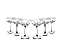 Pasabahce 440236 Timeless - Juego de 6 cuencos para champán (cristal, 25,5 cl, altura de 15,7 cm, 6 unidades)