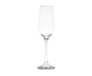 PASABAHCE 469433 Amber - Juego de 6 copas de flauta de cristal, transparente, 20 cl