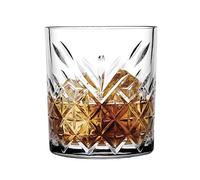 Pasabahce 52790 Timeless - Vaso de whisky (9,6 cm, 345 ml, 6 unidades), diseño retro