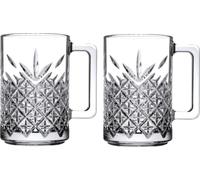 Pasabahce 55472 Timeless - Juego de 2 tazas de café (cristal, 315 ml)