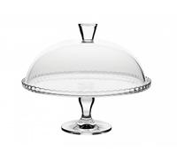 Pasabahce 95200 - Plato para servir pastelería con cúpula (32 cm, bandeja de cristal para postre, cupcakes, galletas, bandeja decorativa con tallo y tapa)