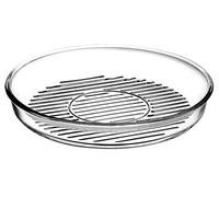 Pasabahce Borcam Grill - Fuente redonda de cristal para horno (apta para microondas, 32 cm)
